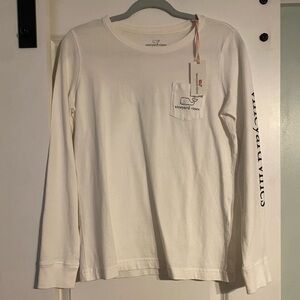 Vineyard Vines Classic White Long Sleeve Tee